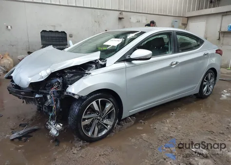 2014 Hyundai Elantra Limited z USA, uszkodzony, nr VIN KMHDH4AE1EU096213